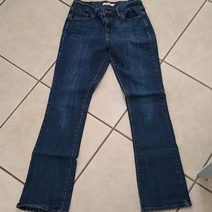 Women's Levi's 515 bootcut dark wash jeans 6L tall